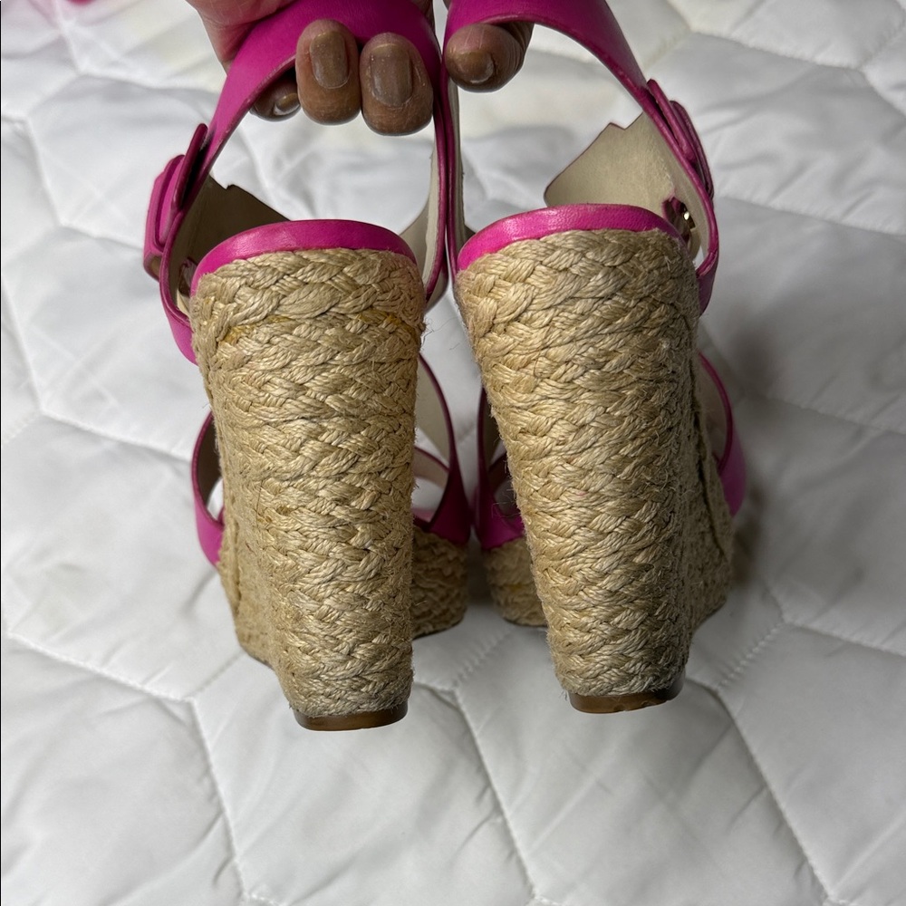 Michael Michael Kors Strappy Espadrille Wedge Heel Sandals - Picture 4 of 7